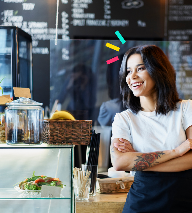 Lady with design element stock image