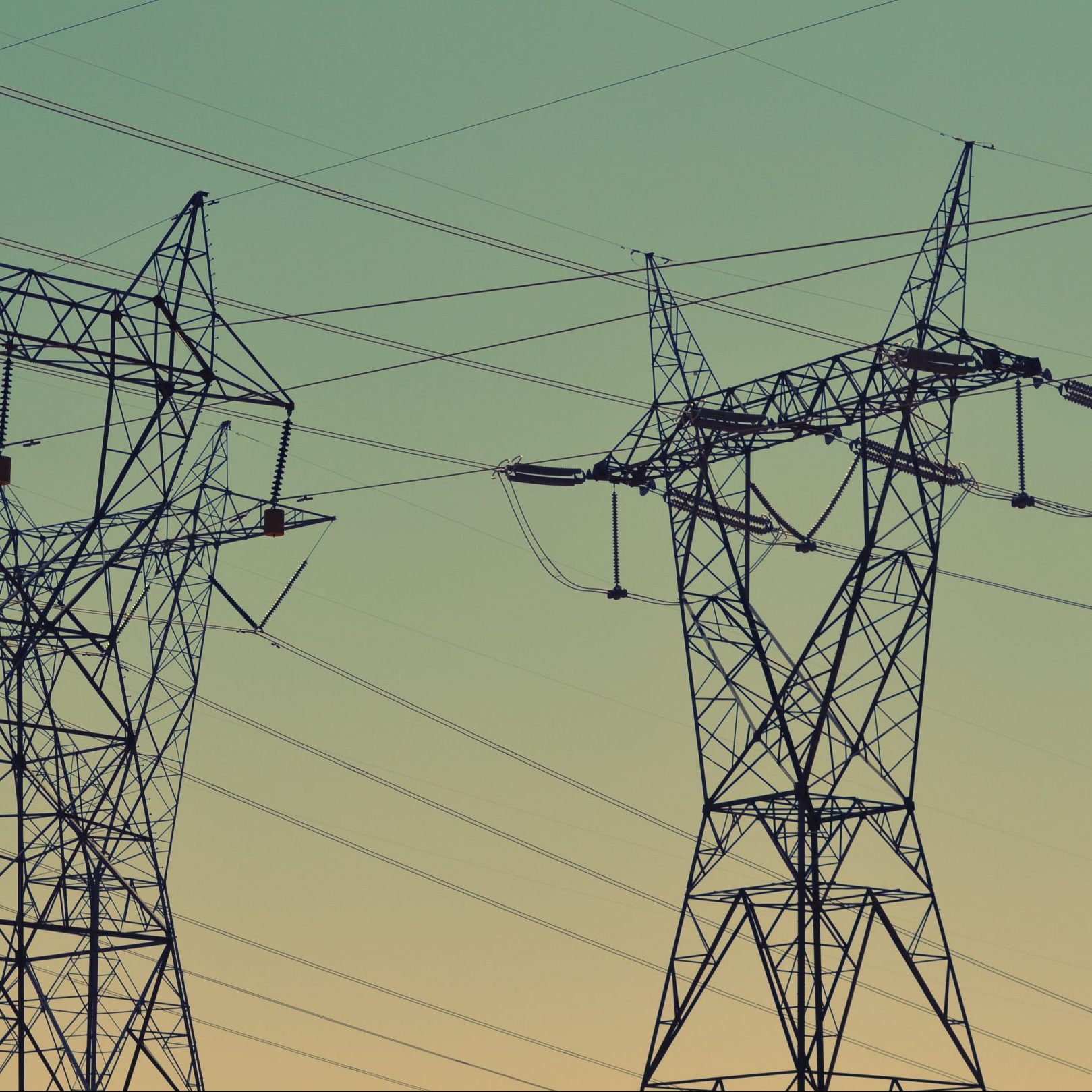 Power Cables Line Stock Image