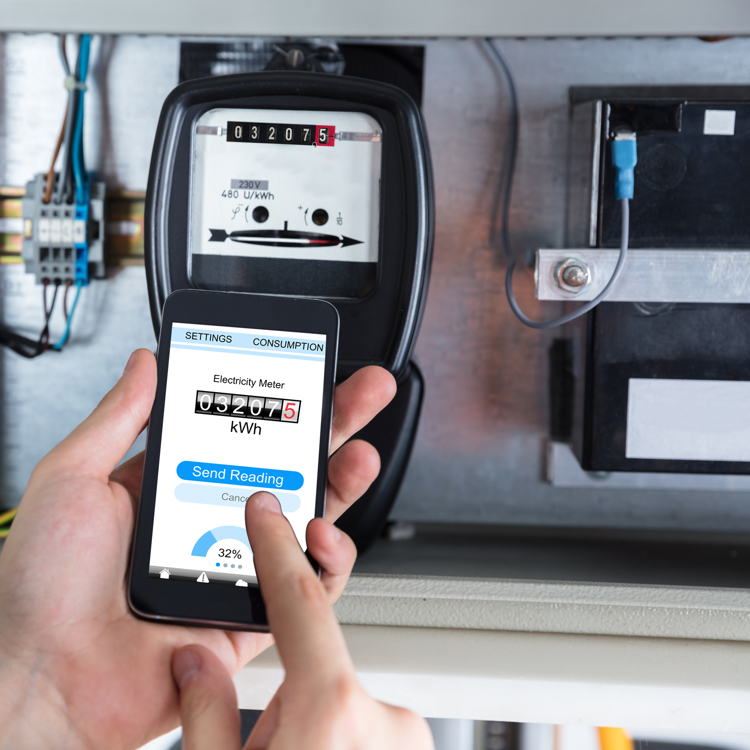 Checking gas meter